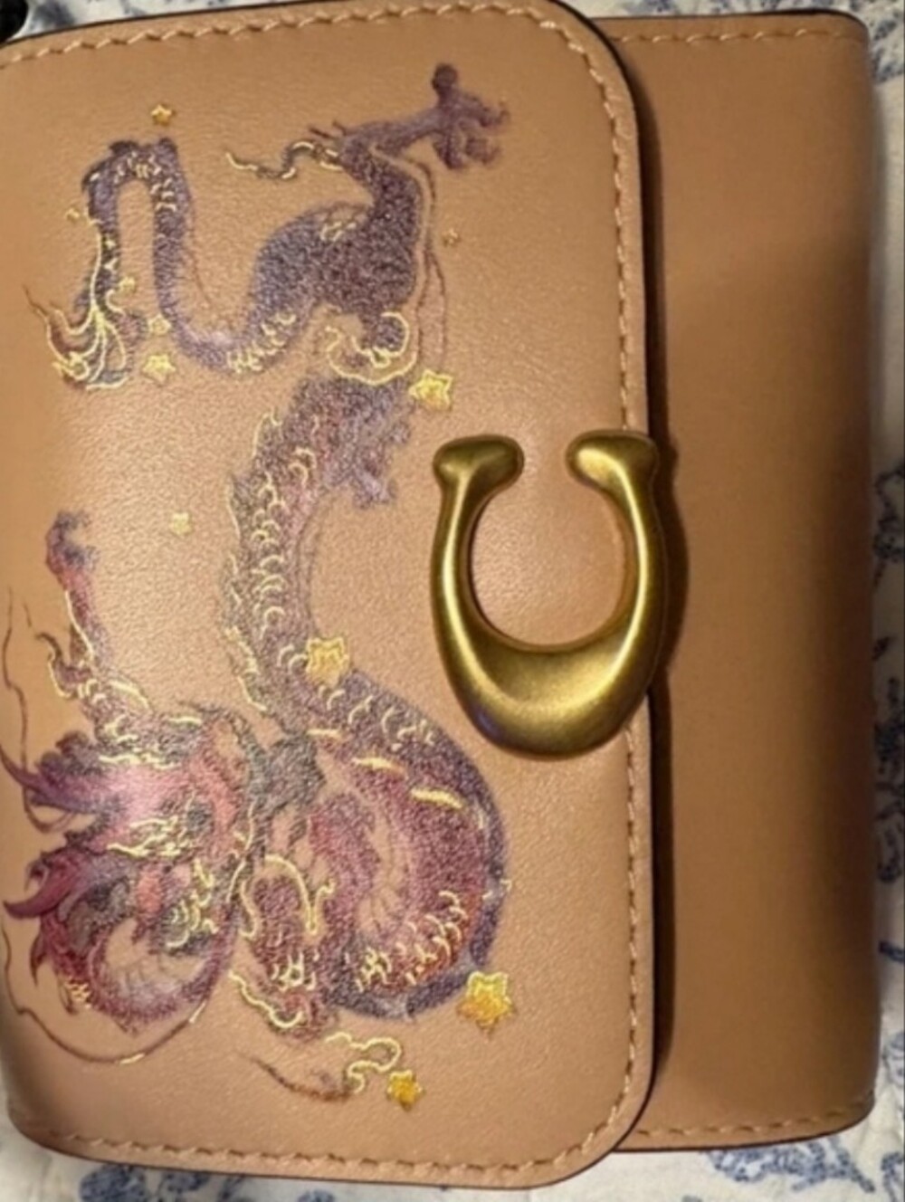 Coach Year Of The Dragon Print Nwt Wallet